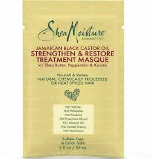 Masque De Traitement À L'huile De Ricin Noire Jamaïcaine Pour Renforcer La Croissance Et La Restauration De Shea Moisture Pour Unisexe
