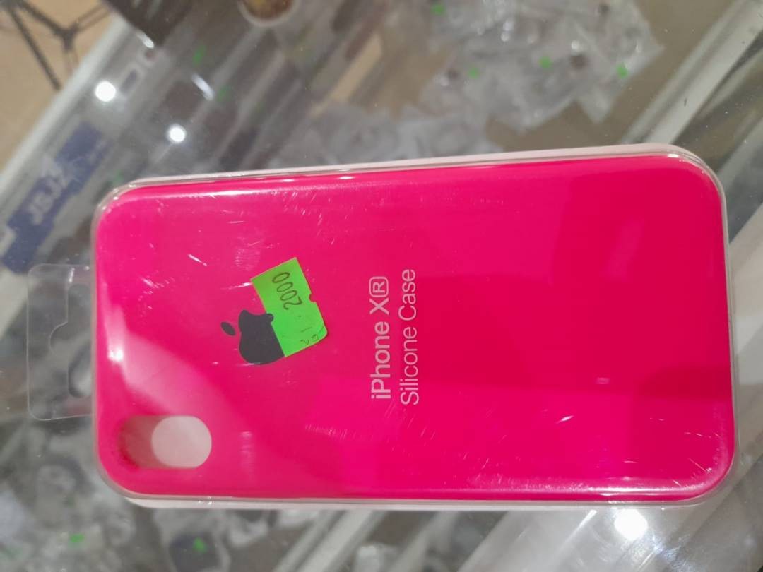 Coque En Silicone Fuchsia Pour iPhone xr 1 Pack Apple