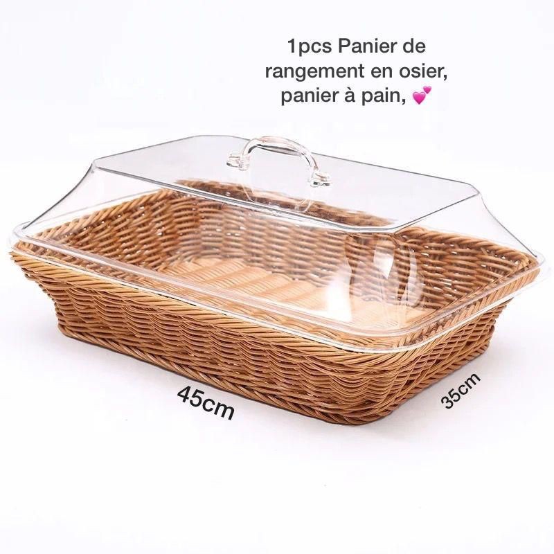 Panier De Rangement En Osier, Panier De Pain, Panier À Pain Avec Rangement