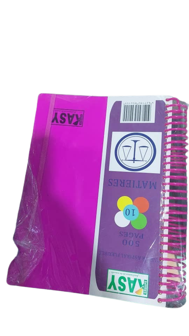 Cahiers 500 Pages, Grand cahier 5 Matières, Fournitures Scolaires