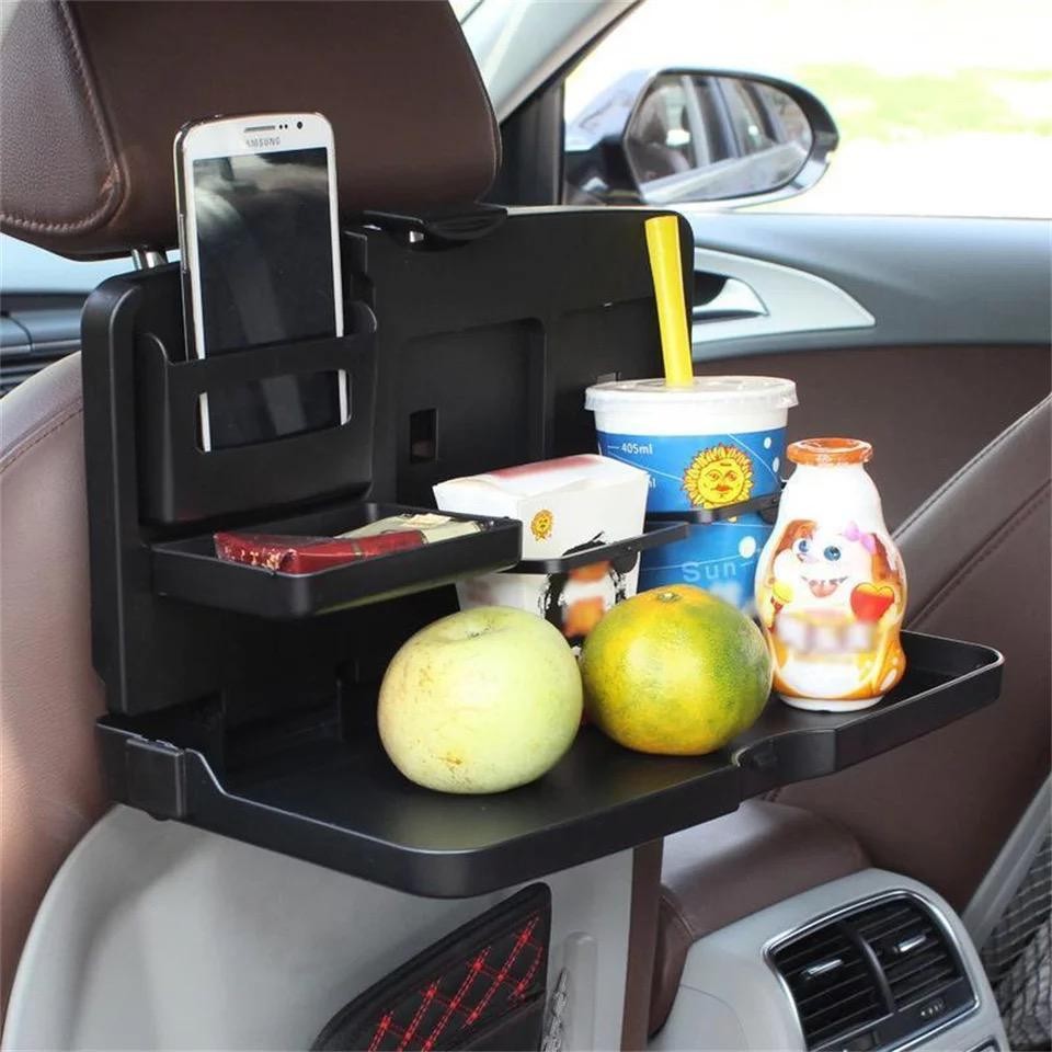 Table Chaise Arrière Auto, bangminda Table De Voiture Pliable Universelle Avec Porte-gobelet Pour Siège Arrière De Voiture, Organisateur De Voiture Pour Téléphone Boissons Repas Dans La Voiture