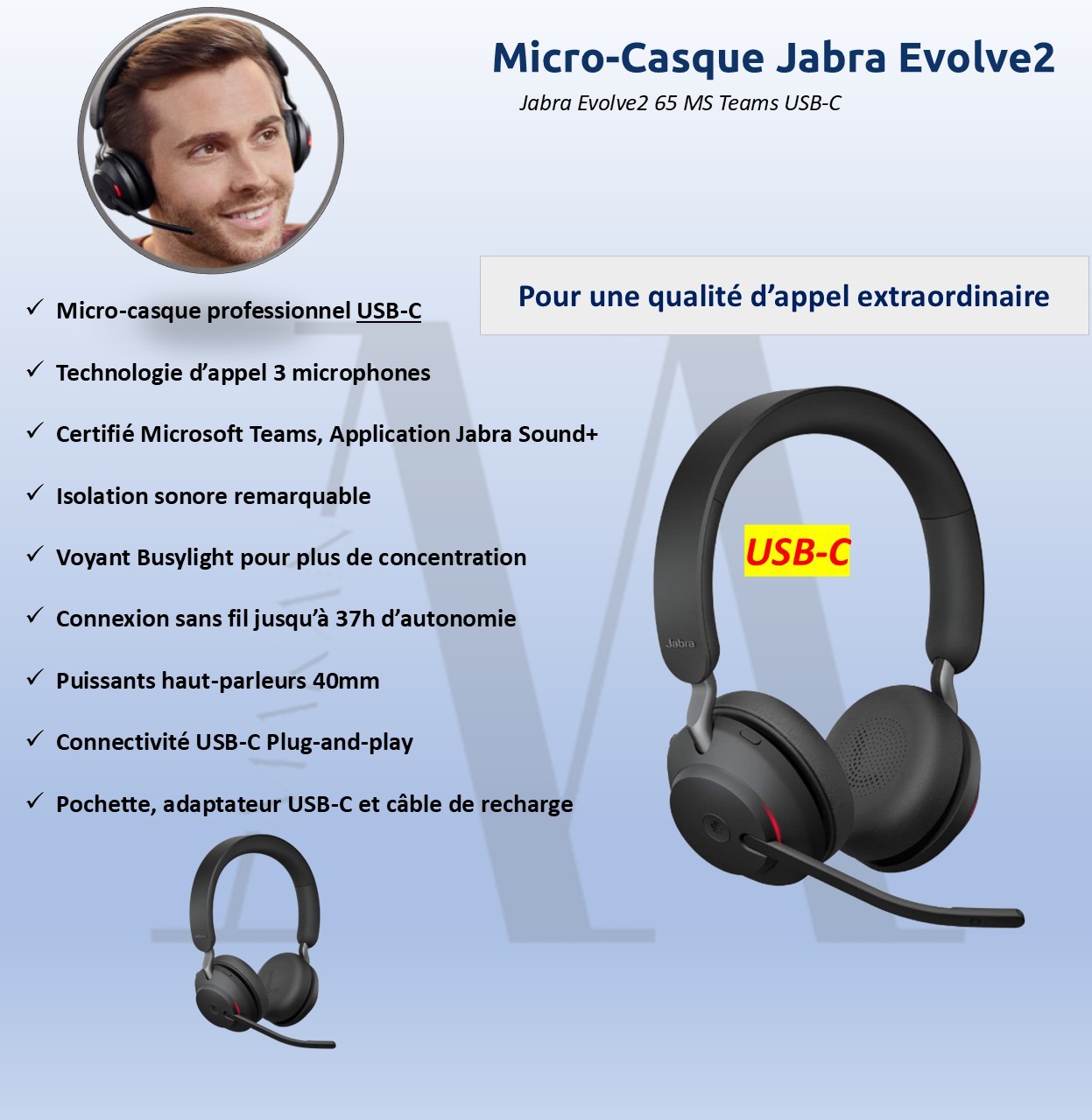 Jabra evolve2 65 USB C