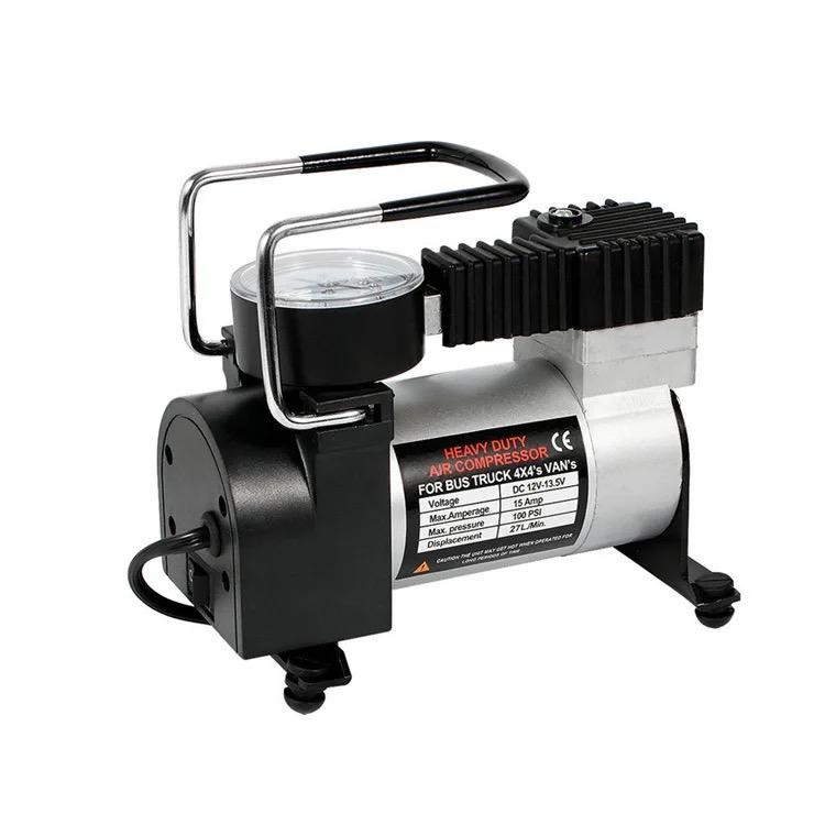 Gonfleur Puissant De Pneu De Voiture, Portable Mini Car Air Compressor Tire Inflator Auto Tire Pump Electric Inflating Machine