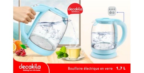 Bouilloire Électrique En Verre, Avec Indicateur D'ébullition À LED, Electric KettleGlass