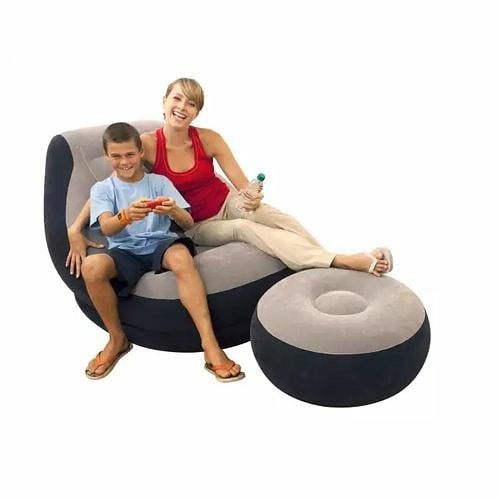 Fauteuil Gonflable Pliable Avec Chaise Longue, Canapé Gonflable