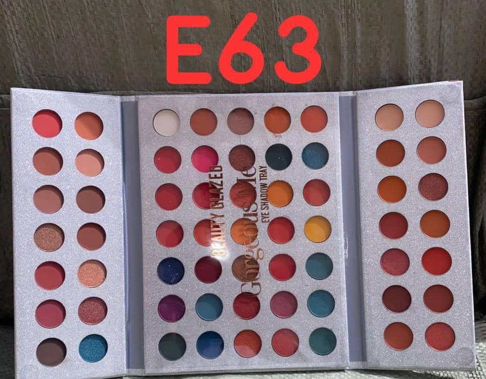 Palette De Fard À Paupières À Haute Pigmentation, Pliable, 63 Couleurs, Miss Rose