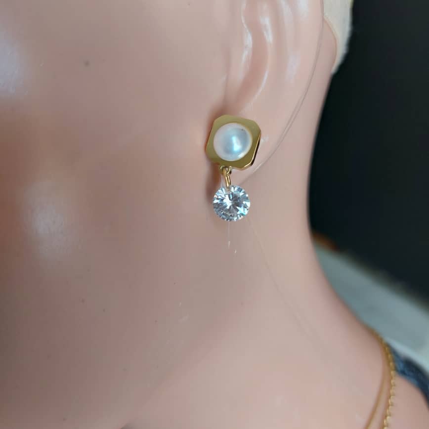 Ensembles Chaines Boucles D'oreilles En Plaqué Or Acier Inoxydable Qui Ne Se Décolore Pas