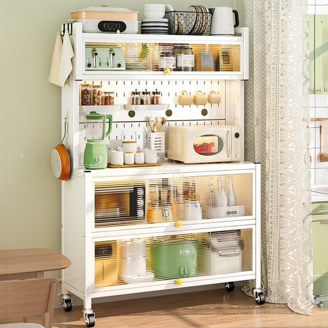 Armoires De Cuisine Multicouches Avec Roues, Meubles De Maison Créatifs, Armoires De Rangement Du Sol Au Plafond, Chambre À Coucher, Nouveau
