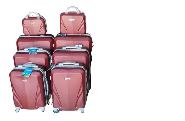 Valise D'avion, Bagage A Main, Cabine De Voyage, Chariot Rigide A 4 Roues Avec Sac De Toilette Rigide Assorti