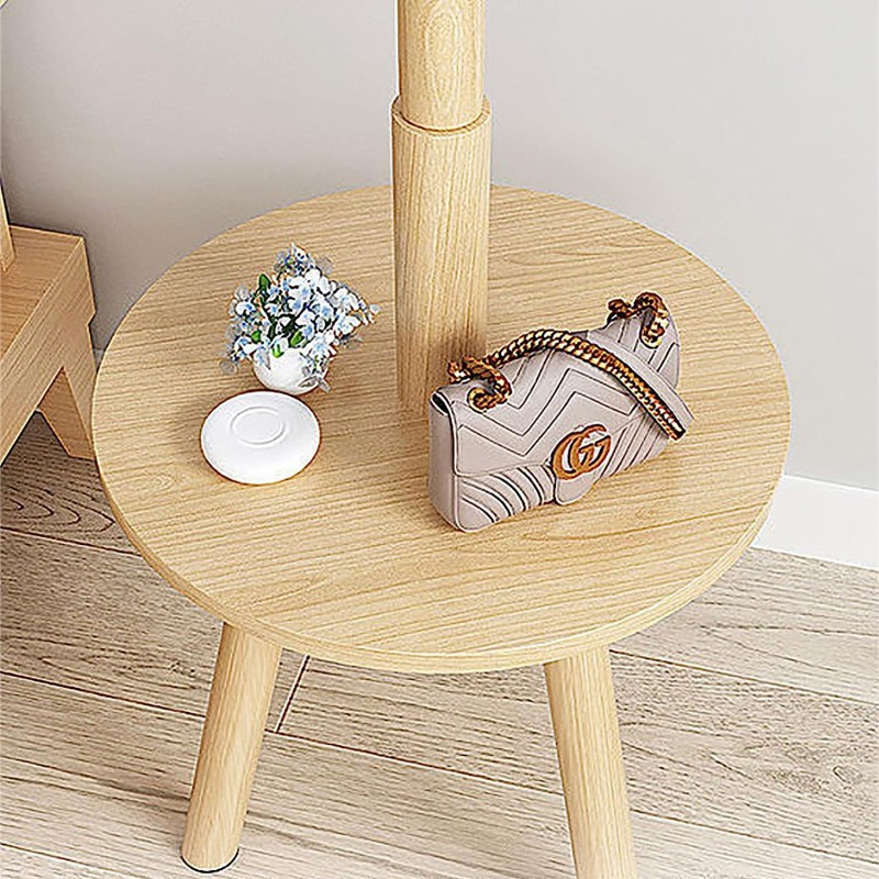 Manteau en Bois Massif Cintre Simple pour Vêtements de Maison, Salon, Couloir, Chambre à Coucher