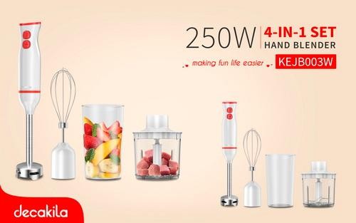 Ensemble Mélangeur À Main, Hand Blender, 250W, 4 En 1