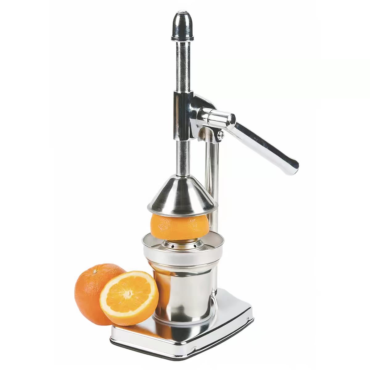 Presse-agrumes manuel en fonte robuste pour orange/citron/fruits - Base antidérapante - Nettoyage facile - Parfait pour la maison et le restaurant