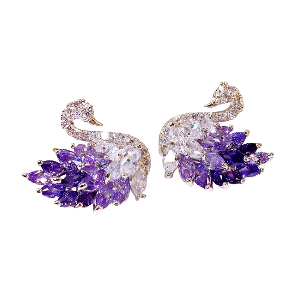 Bagues D'animaux De Couleur Cristal Pour Femmes, Bijoux A La Mode, Paon Doré/Argenté, Accessoires Pour Filles, Nouvelle Collection