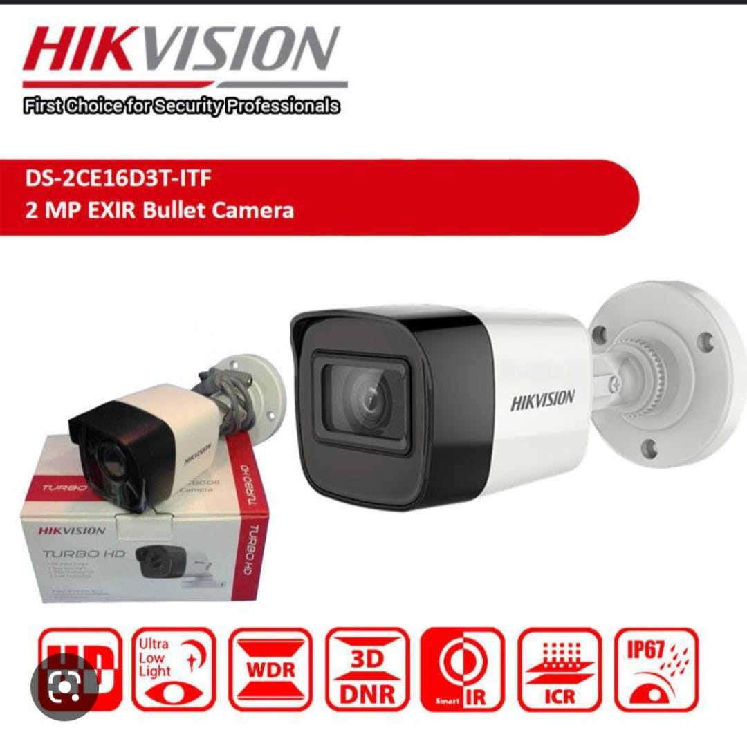 Mini caméra Bullet fixe 2 MP DS-2CE16D0T-ITF(2.8mm)(C)