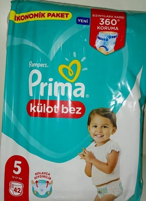Couche Pampers Prima Kûlot Bez Ekonomik Paket  Taille 5 Couches 42 Pour Enfant De 12-17 Kg42