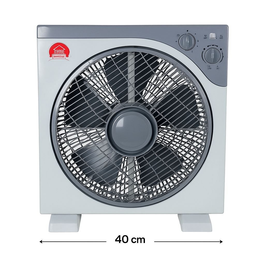 Ventilateur de table oscillant complet en plastique , avec 3 boîtier de rangement , fonction économique