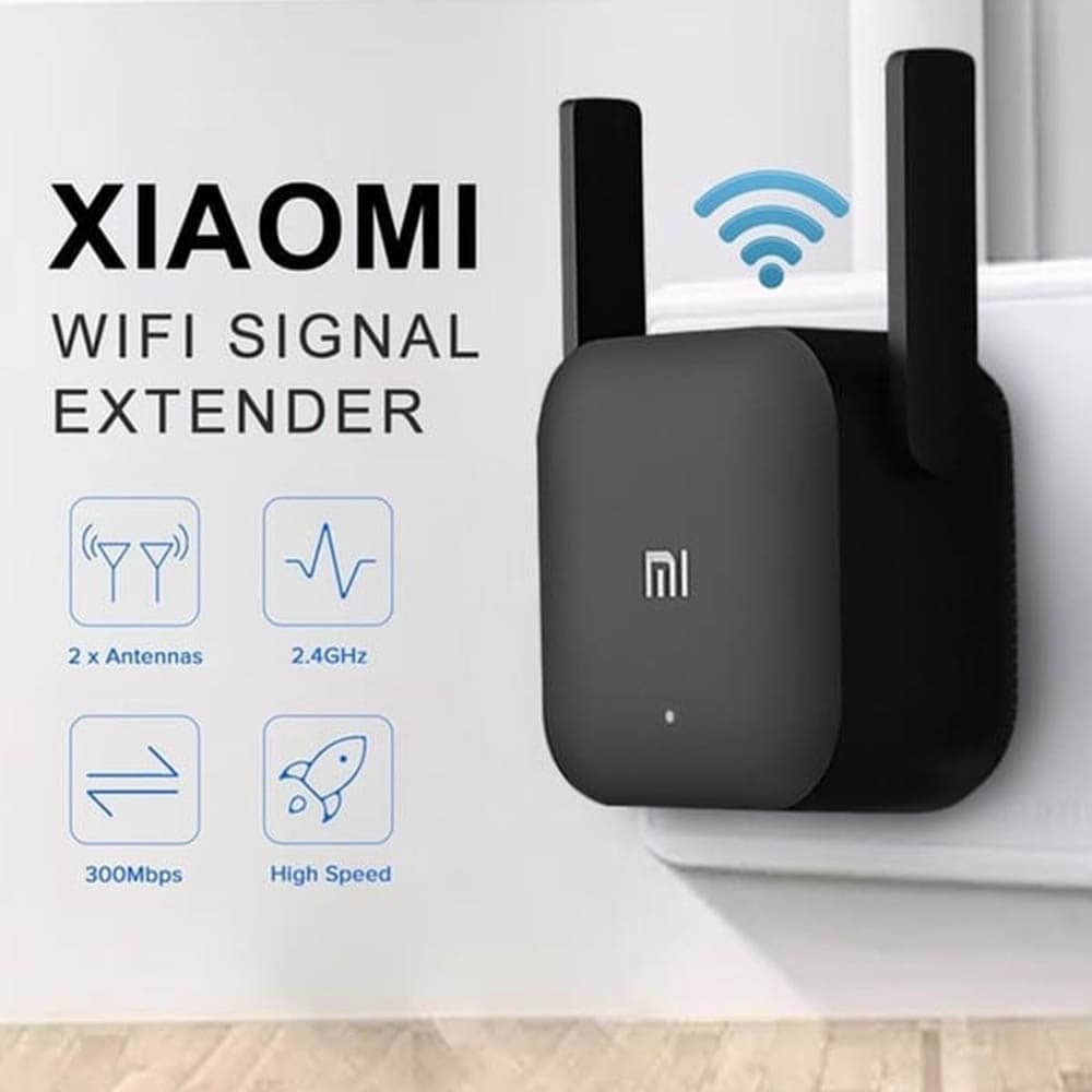 Xiaomi WiFi Pro 300 MBPS WiFi Répéteur - Wifi Signal Sans Fil 2.4G  Répéteur Wifi Avec 2 Antennes, Une Couverture De Plus De 150m