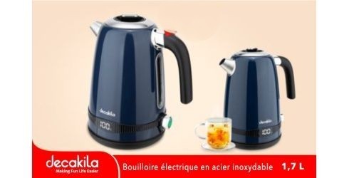Bouilloire 1,7 Litre Pichet Électrique 2200W Decakila, Electric kettlestainless steel