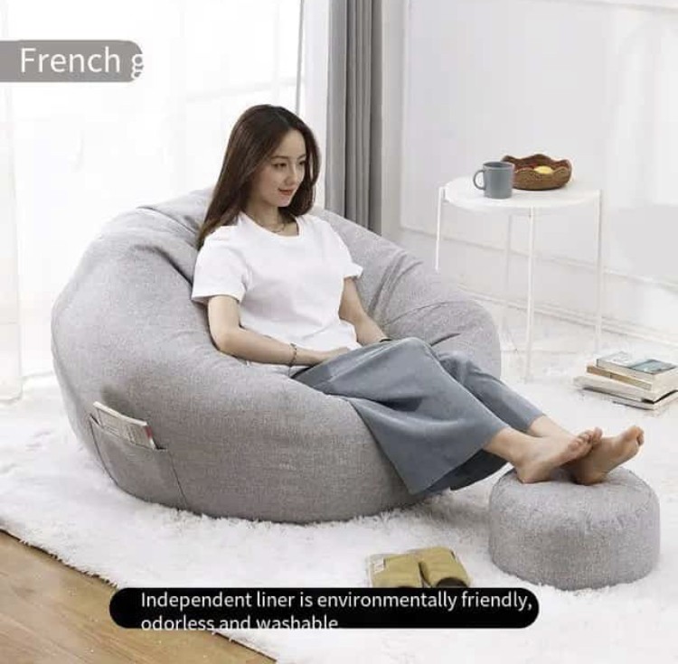 Haricot simple confortable pour enfants, pouf d'appoint, canapé de jeu, salle à manger, balcon, remplissages de canapé, bouffées Para Sentar, meubles HDH