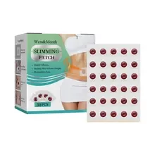 Patch Amincissant Pour Le Ventre, Autocollant Pour Anneau De Nombril, Patch Amincissant À Base De Plantes Pour La Perte De Poids, Brûler Les Graisses, Détoxifiant