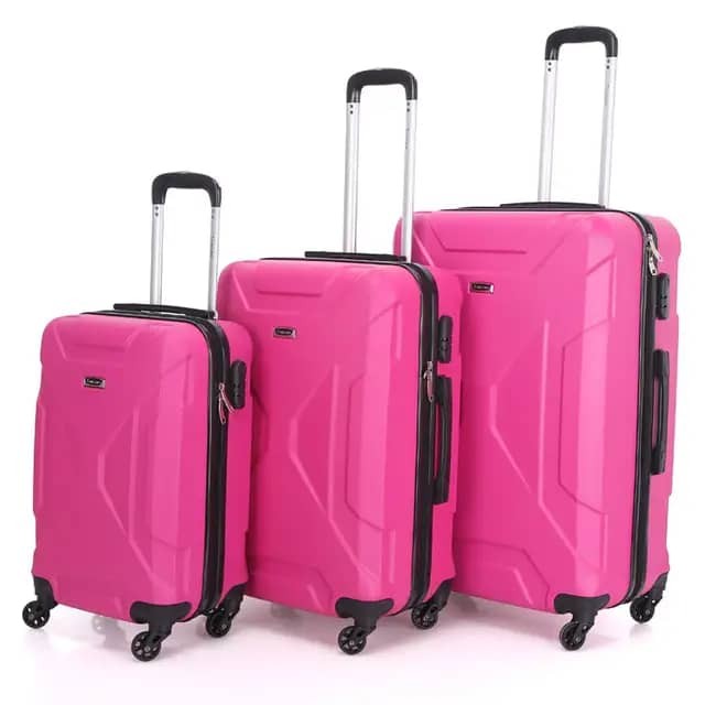 Lot De 3 Valise De Voyage Incassable  4 Roues -Code  Sécurité