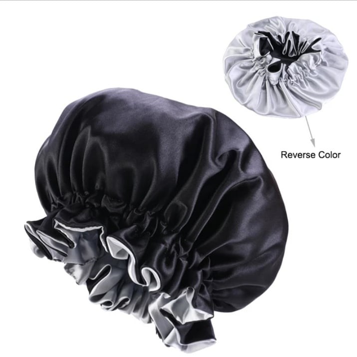 Bonnet En Satin Réversible Pour Femme