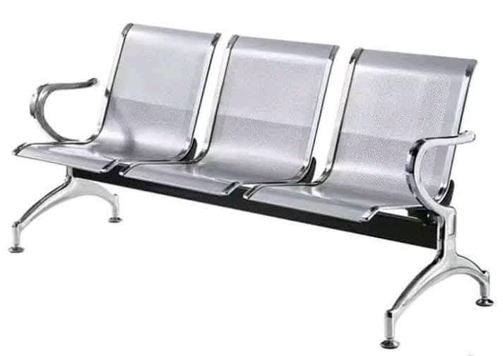 Banquette Peinture A 3 Places +Accoudoirs Chromee