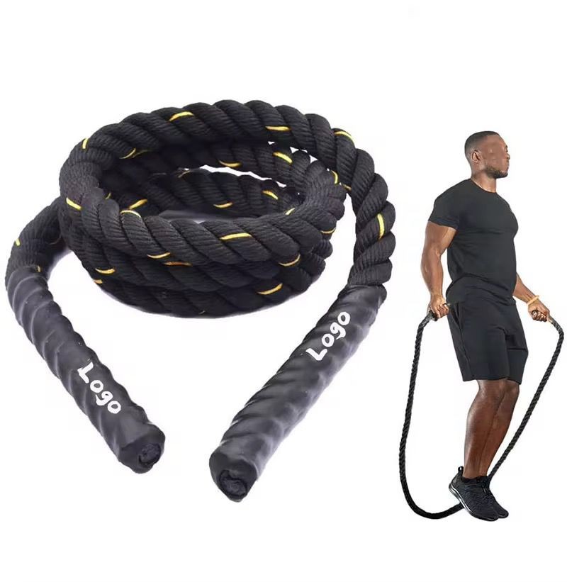 corde de saut lourde LIGHTONE, cordes de combat de corde à sauter pour hommes femmes, corde de saut pondérée pour les entraînements corporels totaux Formation de puissance Améliorer la force Construir