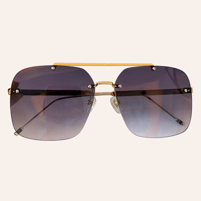 Lunette De Soleil Vintage Sans Bords Pour Homme Et Femme