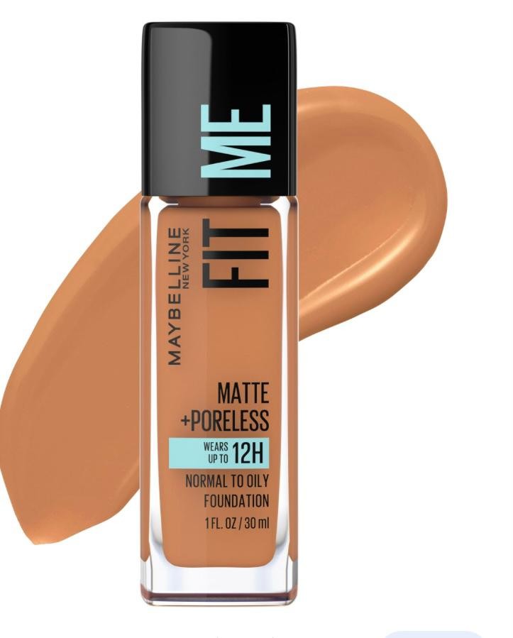 Maquillage Maybelline, Base De Maquillage Liquide Fit Me Matte, Porreless, coco calido