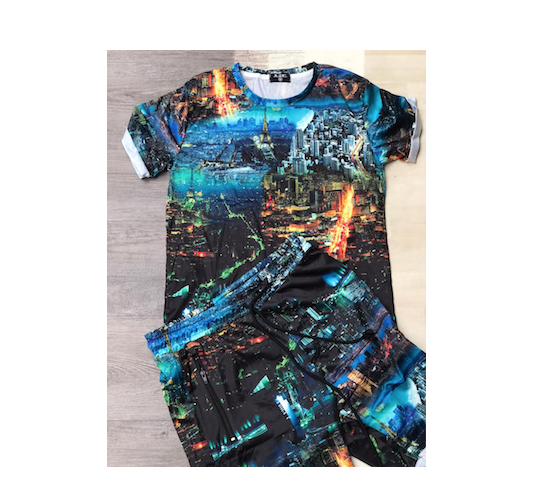 Ensemble Coton short et T-shirt pour Homme