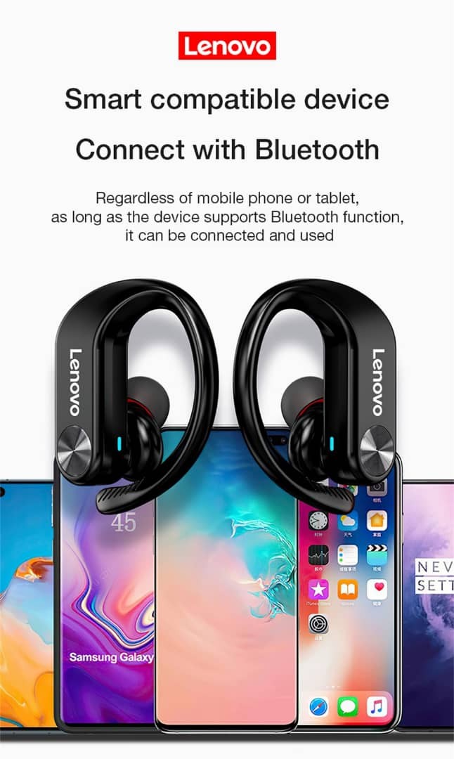 Ecouteurs, Lenovo LP7 TWS Earbuds Casset Bluetoth Wiresse Stéchoils Double Stéréo Earphones Avec Mim IPX5 Emplache, Connexion Et Une Stabilité Plus Rapide