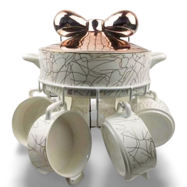 Bol A Soupe En Porcelaine Thermique Avec Support En Acier Inoxydable