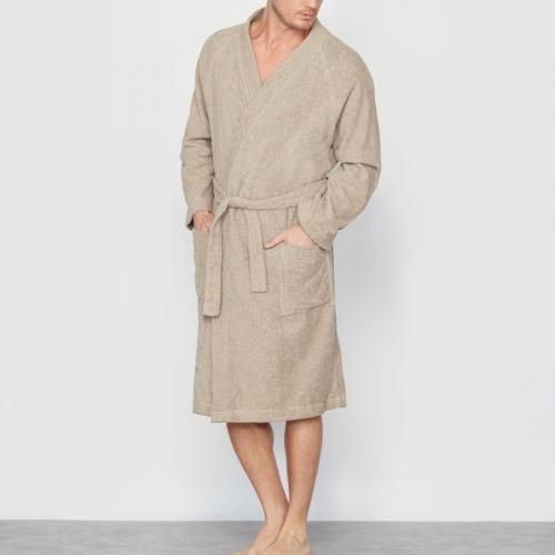 Original Peignoir en Coton Doux et Absorbant Unisexe Marron