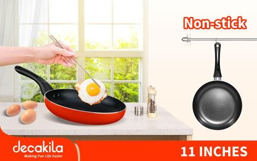 Poêle À Frire, Poêle Aluminium, Revêtement Antiadhésif À Deux Couches
