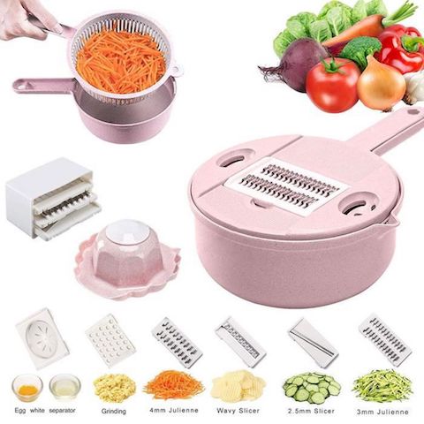 Coupe-Légumes Mandoline 8 en 1 Multifonction