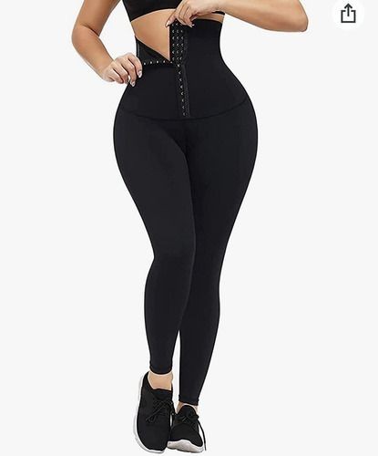 Leggings Avec Corset Gainant Haute Compression, Leggings Amincissants De Compression Taille Haute Leonisa Pour Femmes