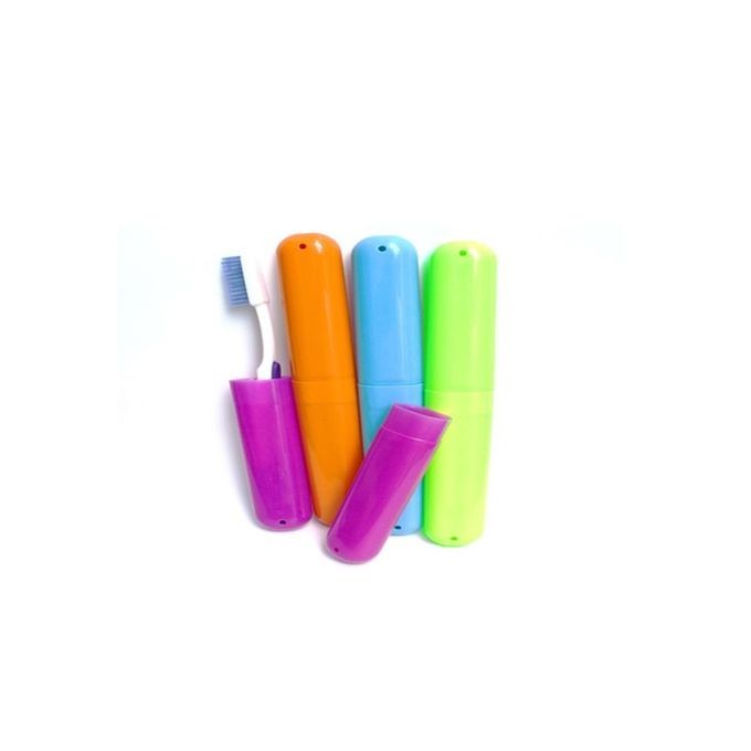 Arôme Zone Lot De 4 Étuis Brosse A Dent– Bleu/Vert/Orange/Rose