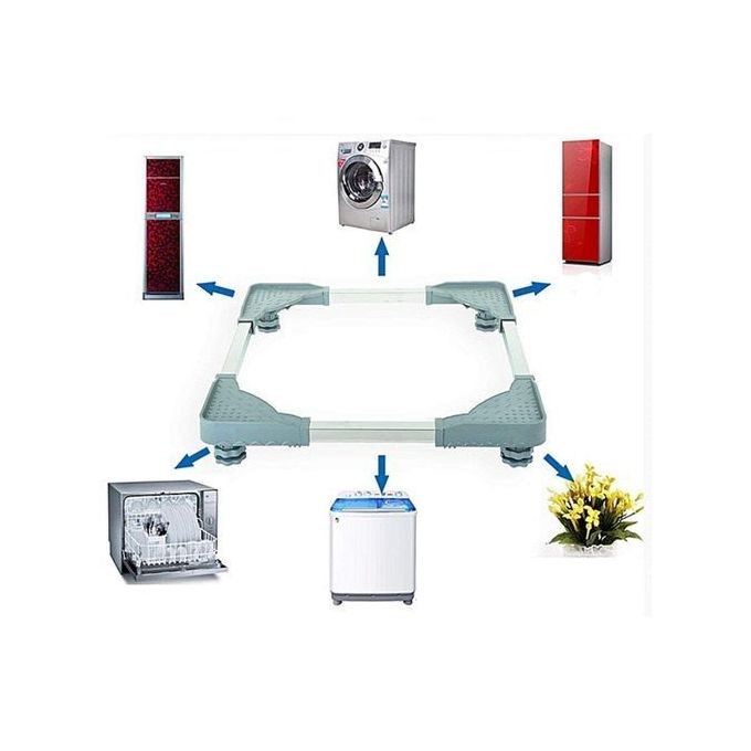 Support Roulant Socle Machine à Laver Réfrigérateur Chariot Réglable
