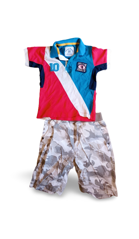 Ensemble De Vêtements 2 Pièces Pour Bébés Garçons, T-Shirt + Short En Jean, Culotte Pour Enfants