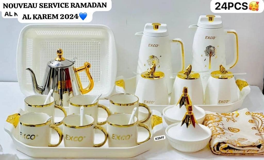 Vaisselle Pour Service RAMADAN 2024 de 24 pièces disponibles