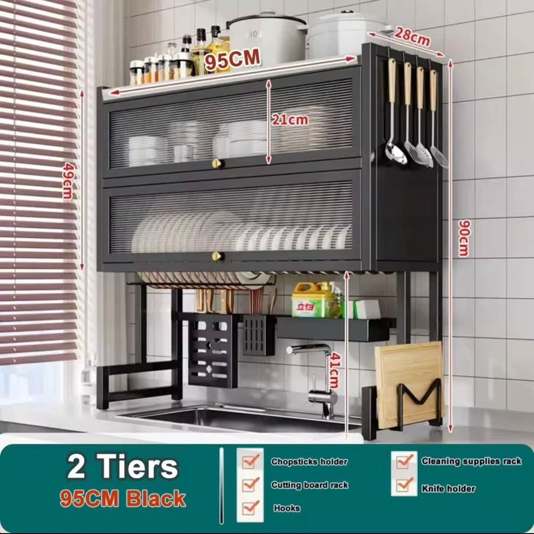 Égouttoir pour ustensiles de cuisine et vaisselle pour évieren Fer