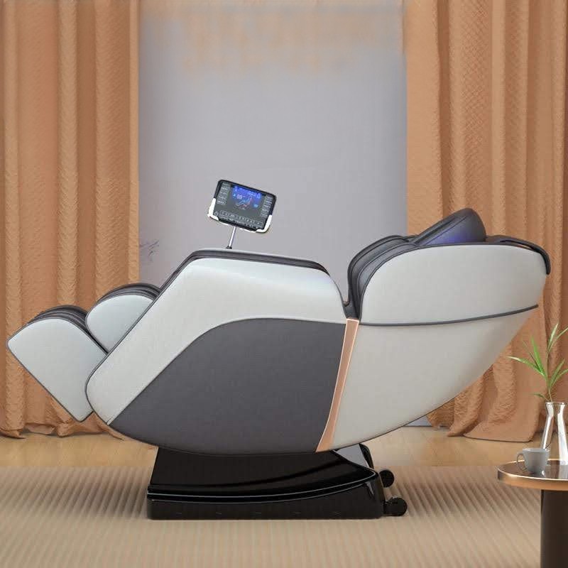 Grande Chaise De Massage Avec Ecran Shiatsu Intelligente, Grande Fauteuil De Massage Complète De Luxe De Haute Qualité  Corps, taille, pied, cou, maison, jambe, Balayage Corporel, Soulage La Fatigue,