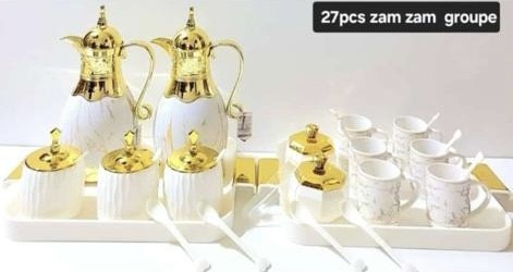 Ensemble vaisselle de 27 Pièces zam Zam