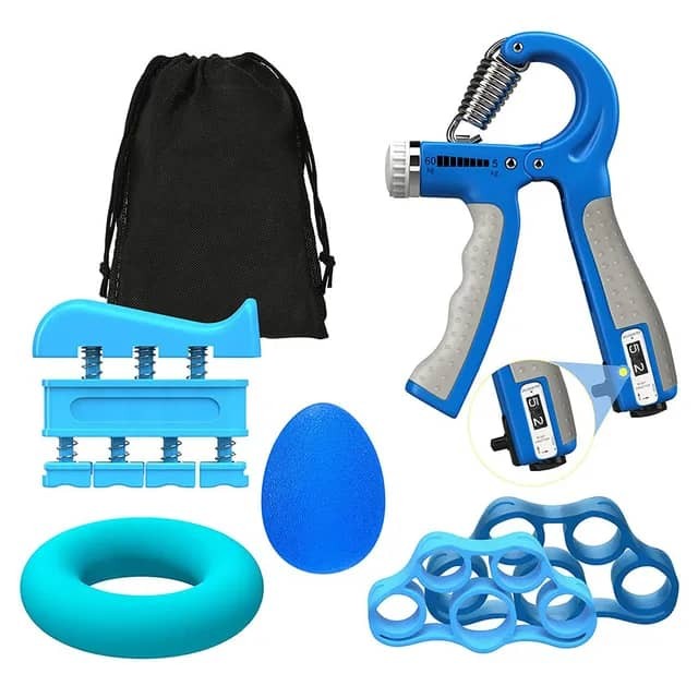 MoKo Kit de renforcement de la main en métal robuste pour entraînement de la main (22 à 59,9 kg) - Exerciseur de doigt et de poignet pour l'exercice de la main, construction musculaire, soulagement de