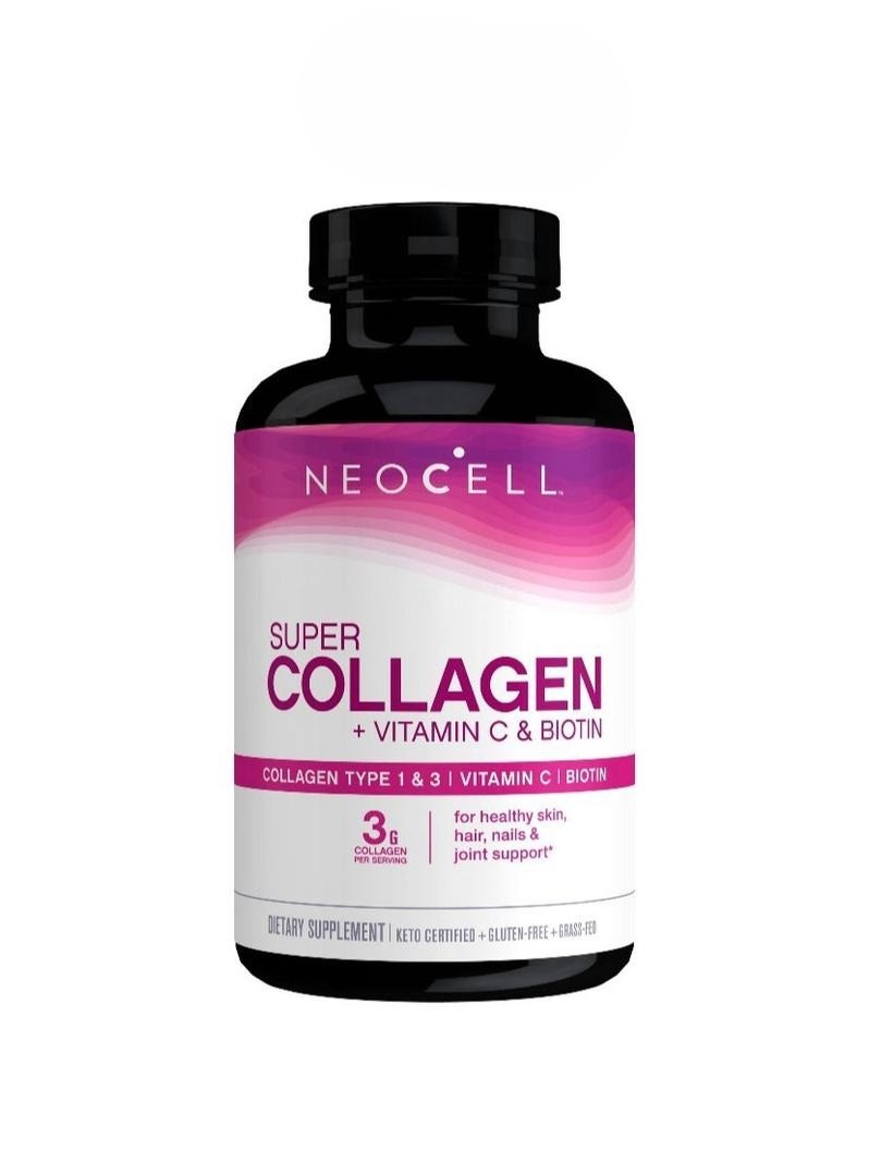 Collagène Neocell Super Collagen +C, Formule Puissante Aide À Fortifier Vos Traits De L’intérieur Vers L’extérieur