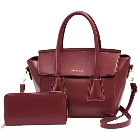Ensemble 2 Pièces Sac Fourre-Tout  Pour  Femme  Avec  Sac  À Main