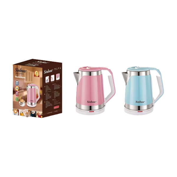 Bouilloire Sans Fil Sonashi 1.8L En Acier Inoxydable Rose SKT-1808