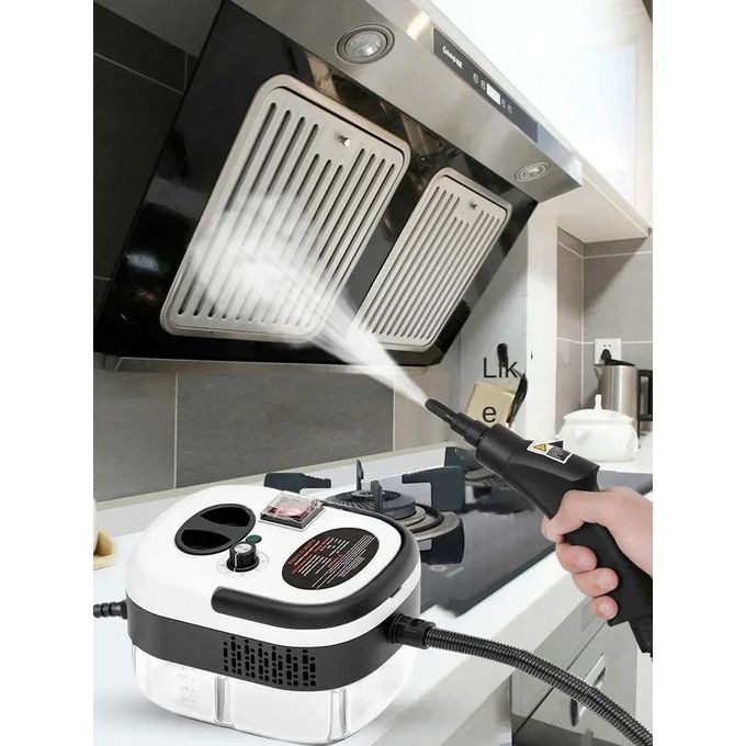 Nettoyeur à vapeur portatif haute température et pression 2500W, Machine de nettoyage à vapeur pour voiture, climatiseur, hotte de cuisine,, nettoyage des sols, 1200ml.