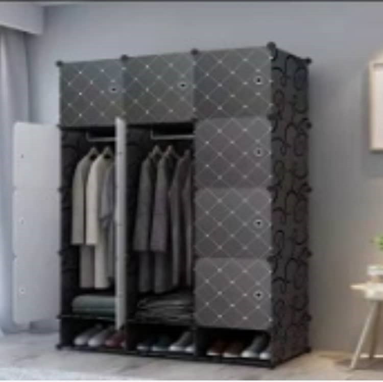 Armoire De Rangement 3 Battants En Plastique